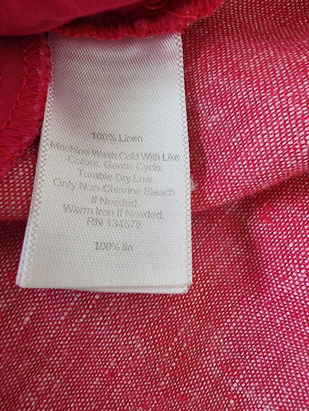 Vineyard Vines Pull On Linen Short Brick Red Size Large Women's Comfort Waist - Picture 10 of 10